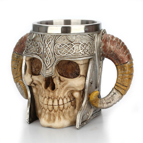 3D Skeleton Knight Beer Mugs
