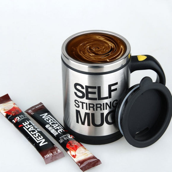 Stainless Steel Lazy Self Stirring Mug